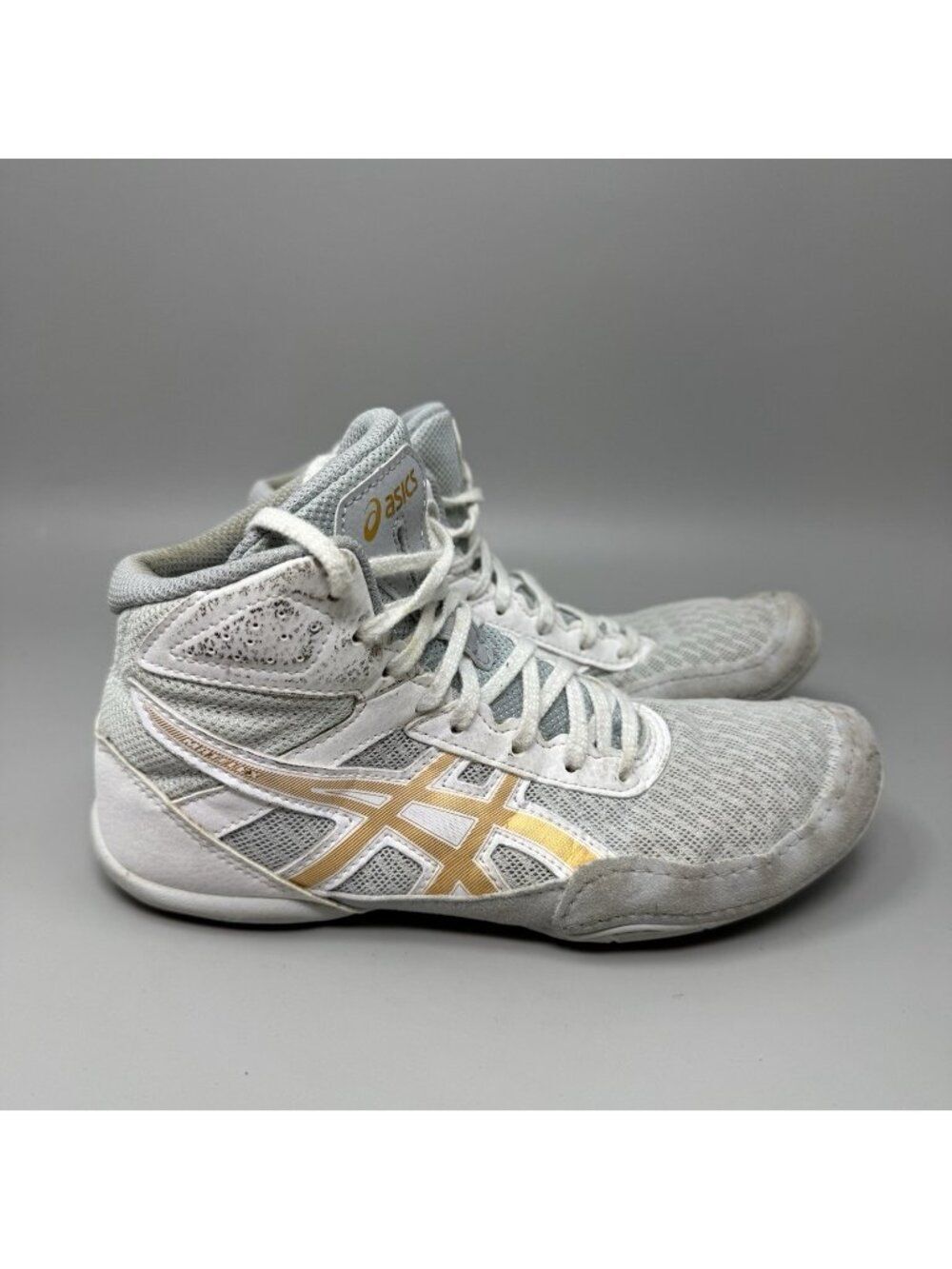 Asics Boys Matflex 6 1084A007 Gray Casual Shoes Sneakers Size 4